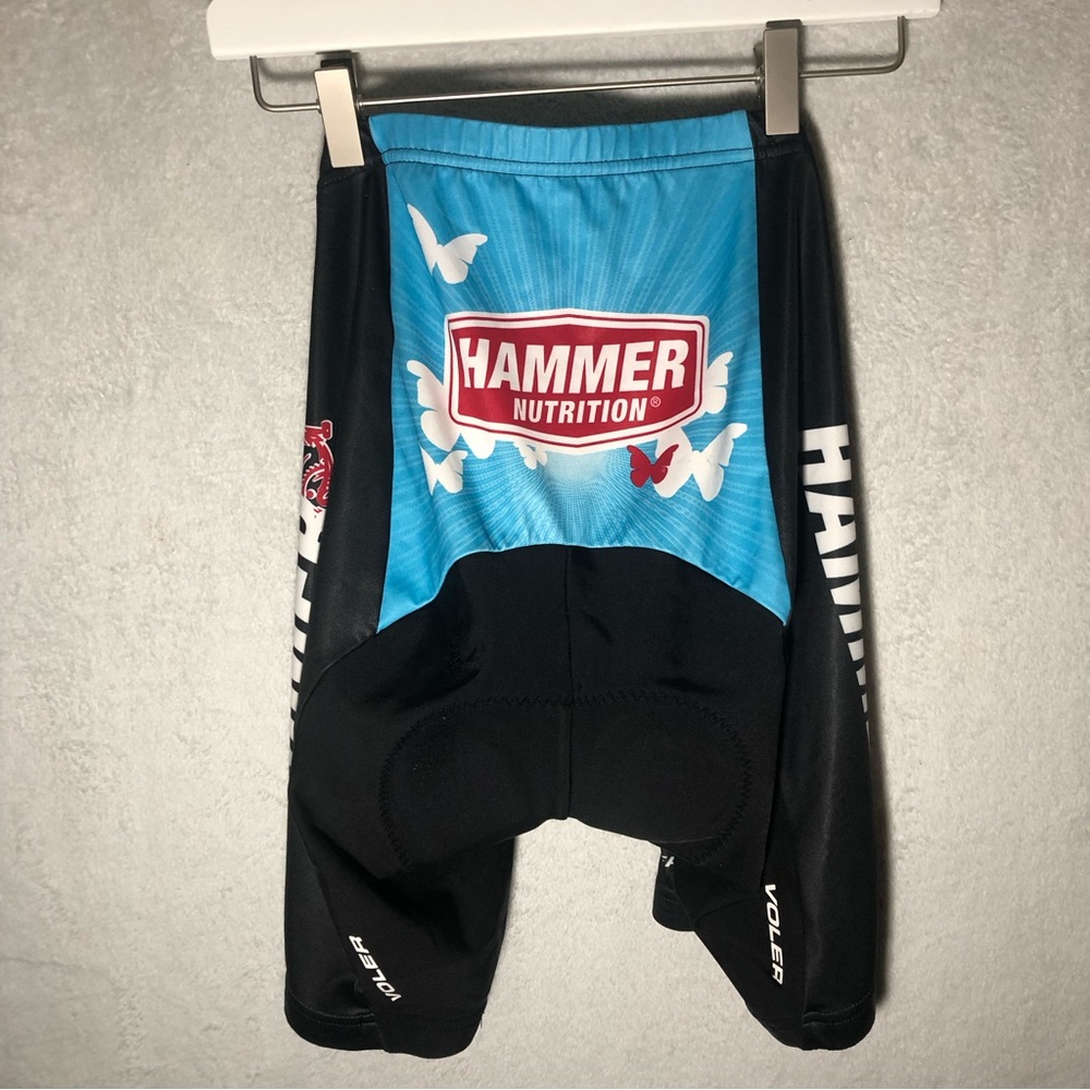Voler women’s padded Cycling Shorts Size Medium Stretch "Hammer Nutrition"